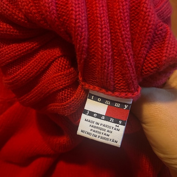 Tommy Hilfiger red knit turtleneck - Picture 3 of 3